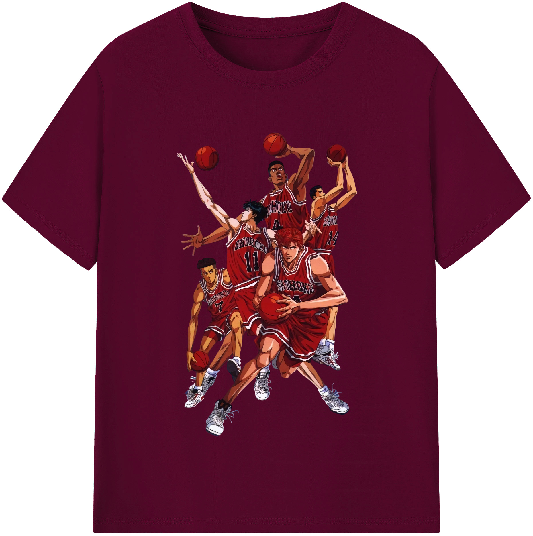 （画像用） SLAM DUNK／スラムダンク レディースカジュアルプリントTシャツ（綿100％）